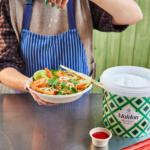 Prawn Pad Thai Noodles. Seasoned with Maldon Original Sea Salt 1.4kg tub.