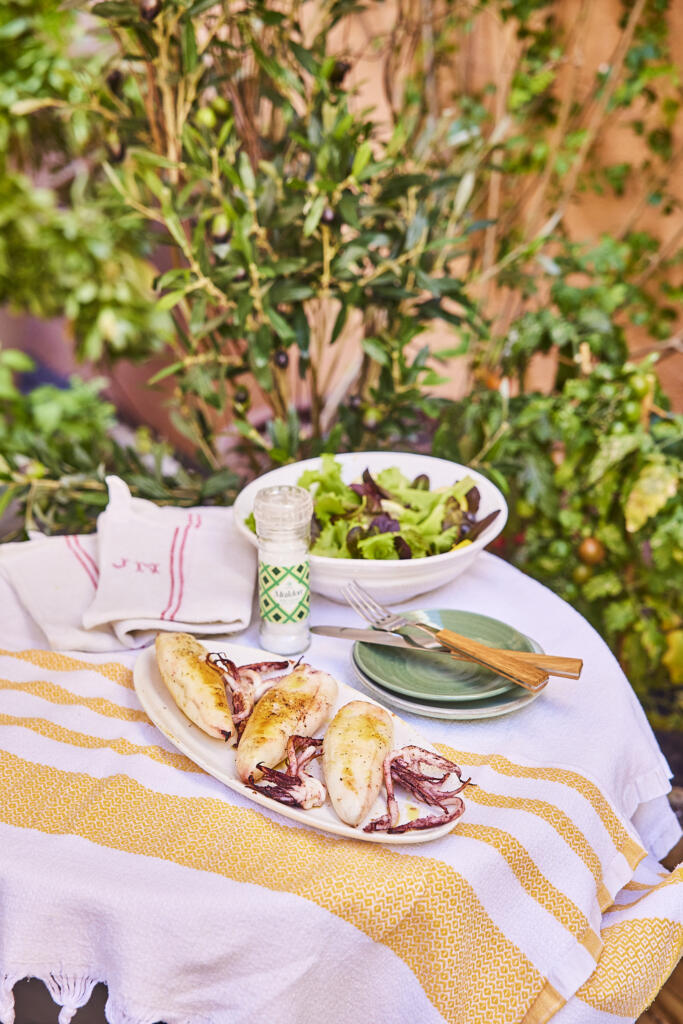 Squid. Seasoned with Maldon Original Sea Salt 55g grinder.