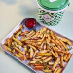 Homemade chips. Seasoned with Maldon Original Sea Salt 1.4kg tub.