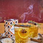 Smoky old fashioned cocktail. Seasoned with Maldon Smoked Sea Salt 125g pack.