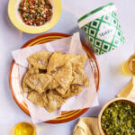 Salted nachos. Seasoned with Maldon Original Sea Salt 570g tub.