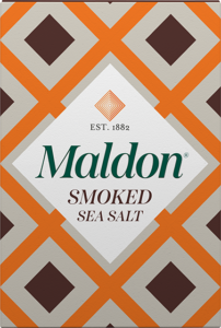 New Maldon Sea Salt Flakes packaging orange