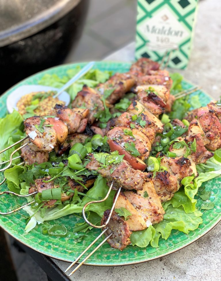 Pork and Apple Kebabs