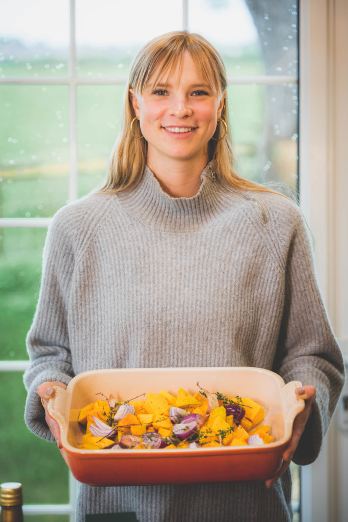 Xanthe with Roasted Squash