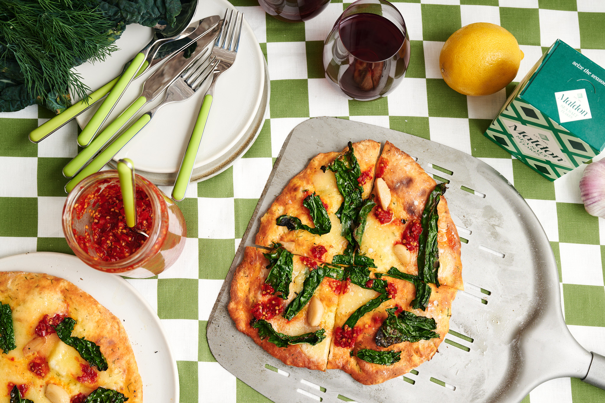 Lemon & Dill Yoghurt Flatbread Maldon Salt