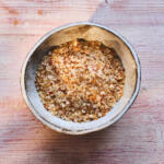 Close-up shot of Maldon Chilli Sea Salt flakes.