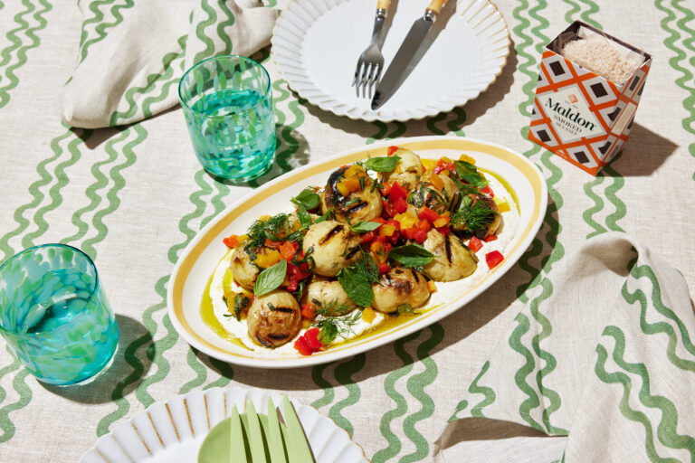 BBQ Chat Potato Salad with Whipped Feta