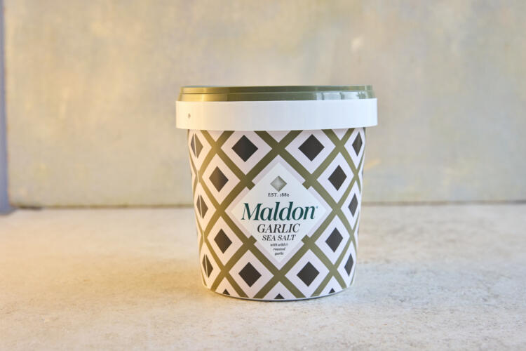 Maldon Garlic Sea Salt 500g Tub