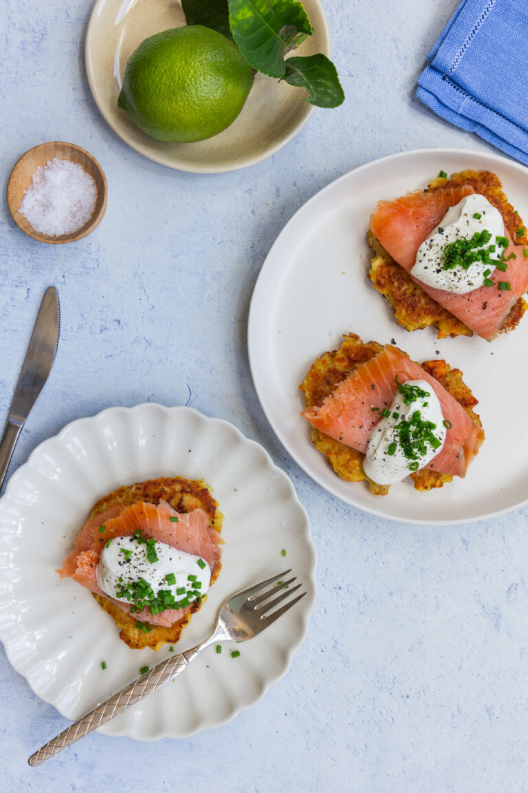 Perunarösti lohen kanssa