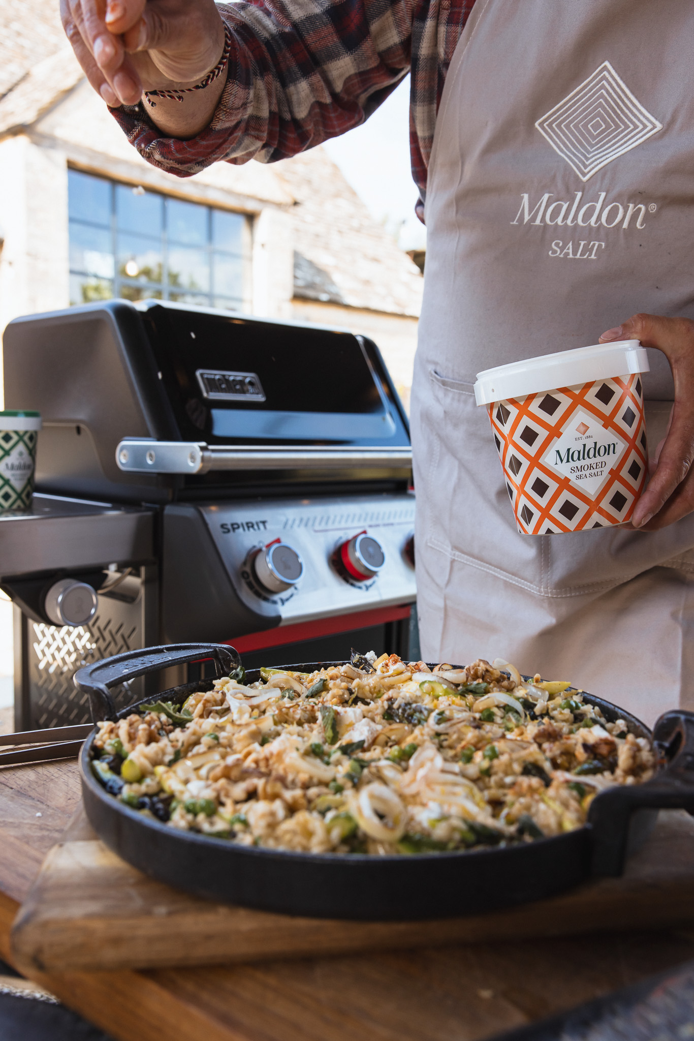 Asparagus Pea Risotto Maldon Salt