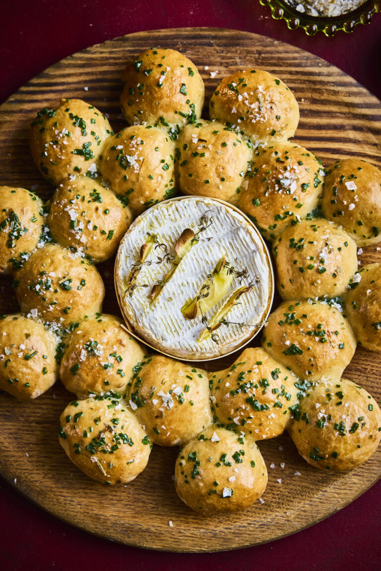 Baked Camembert with Garlic Sea Salt and Sharing Bread