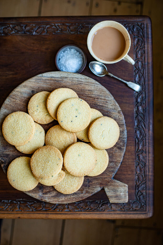 Shortbread with Curry leaves and Nigella Seeds by Romy Gill