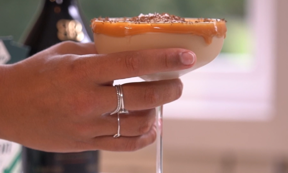 salted bayles martini