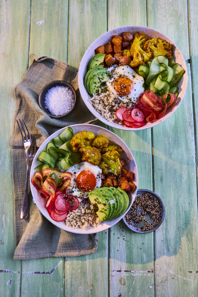 breakfast bowl with sea salt