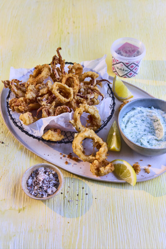 calamari with pepper sea salt