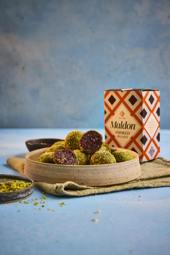 smoked sea salt with date balls