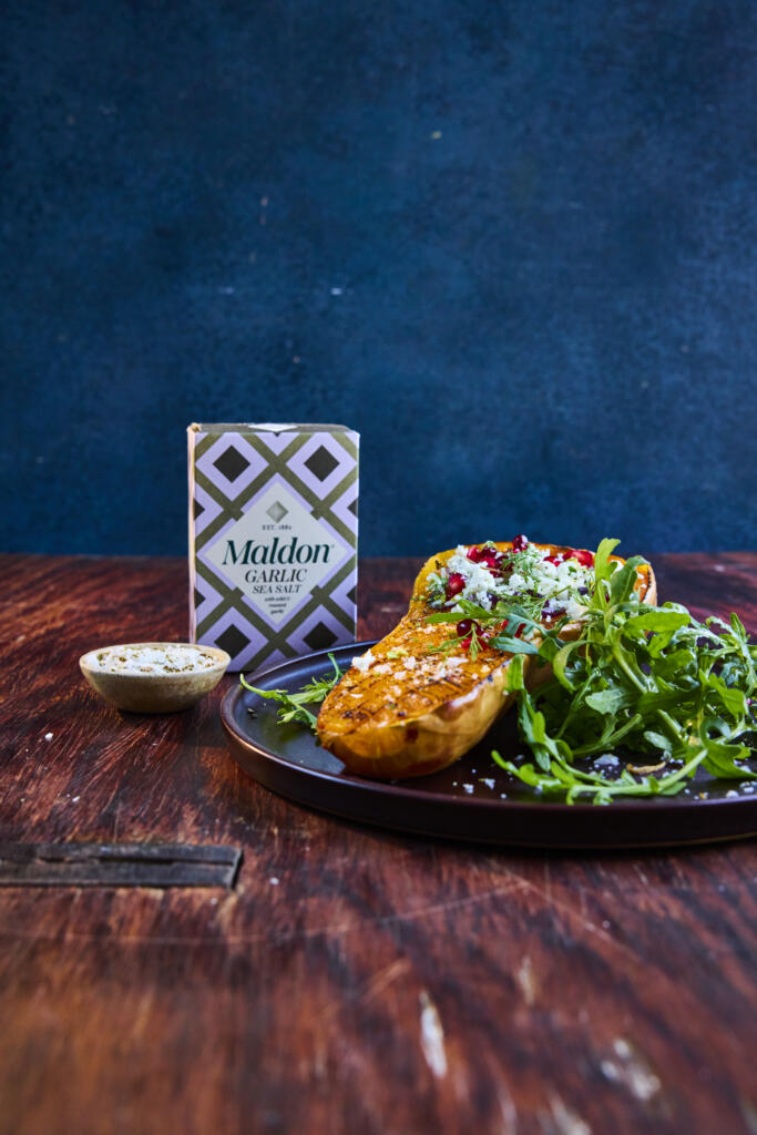 garlic salt with stuffed squash