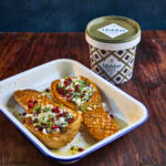 stuffed squash with garlic tub