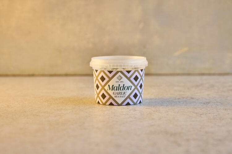 Maldon Garlic Sea Salt 50g Tub