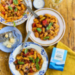 Homemade Cavatelli with Roasted Tomato & Aubergine, seasoned with Sicilian Fine Sea Salt, Selected by Maldon